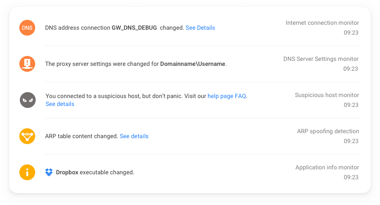 Network Security Alerts